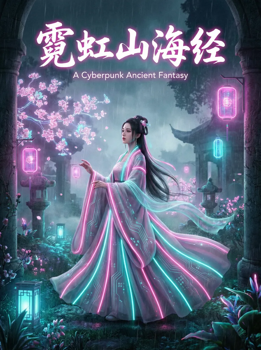 阴道英文 古风奇缘短剧 - 霓虹山海经海报